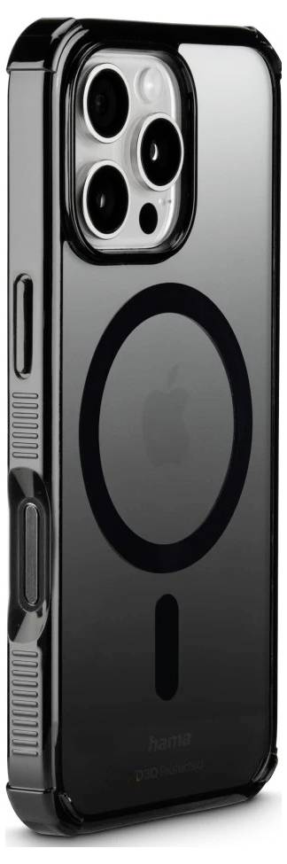 Hama Handyhülle "Extreme Protect" für iPhone 16 Pro Max, magnetisch, Schwarz Cover Apple iPhone 16 Pro Max Schwarz 00136843