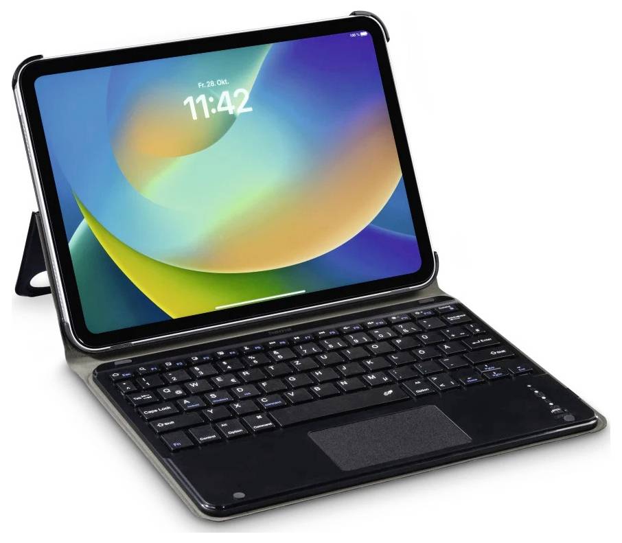 Hama Tablet-Case "Premium", Hülle m. Tastatur f. iPad 11" (25)/10.9" (22), Schw. Tablet Hülle Apple iPad 11" (25)/10.9" (2022) 27