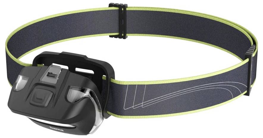 Hama LED-Stirnlampe "HL110", Batterien, COB, Kopflampe zum Joggen, Sport, 2 Modi 00228614 Stirnlampe 83 g