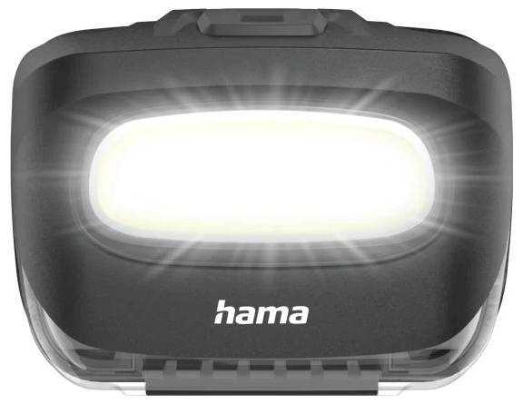 Hama LED-Stirnlampe "HL110", Batterien, COB, Kopflampe zum Joggen, Sport, 2 Modi 00228614 Stirnlampe 83 g