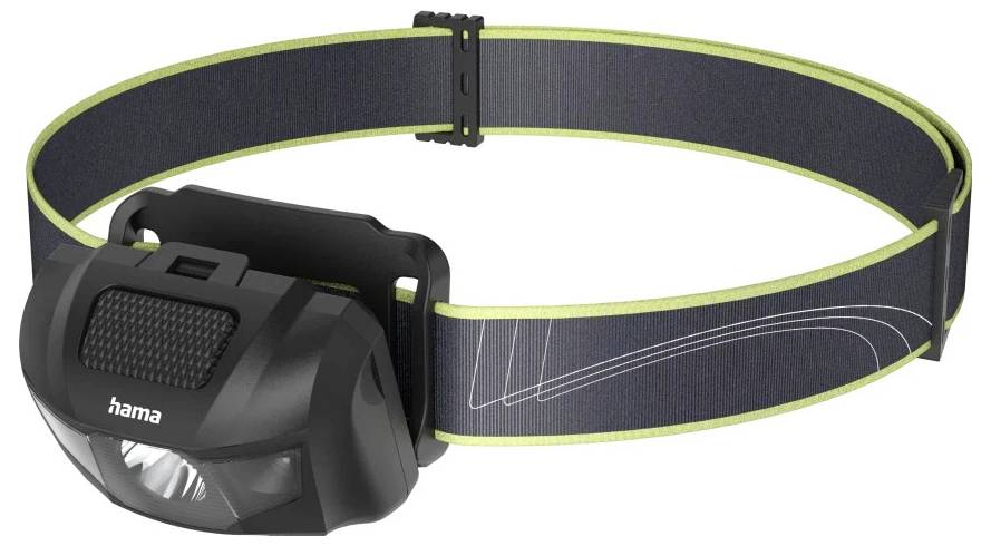 Hama LED-Stirnlampe "HL200", Batterien, Kopflampe zum Joggen, Sport, 4 Modi Stirnlampe 73g