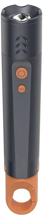 Hama LED-Taschenlampe "FLX350", Batterien, stoßfest, Aluminium, 4 Modi+SOS, Zoom Taschenlampe 233 g