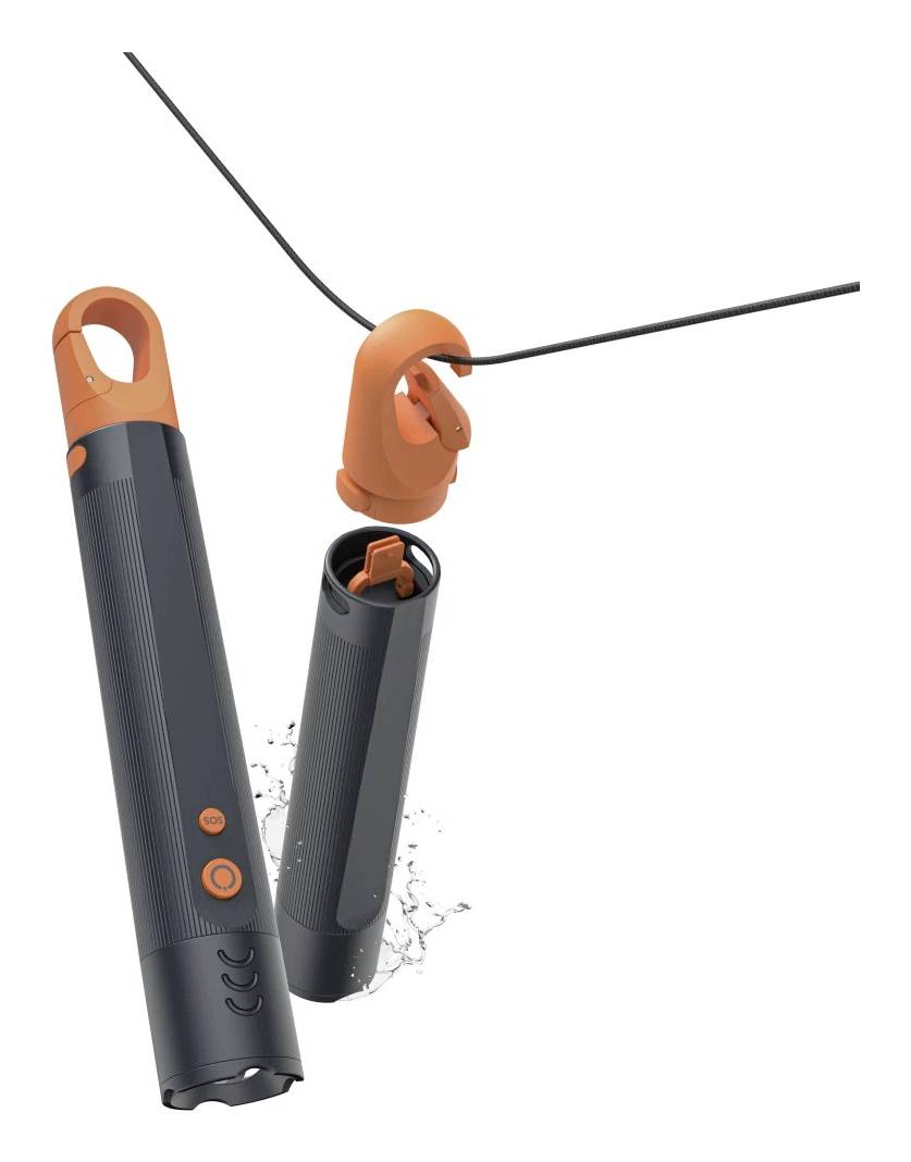 Hama LED-Taschenlampe "FLX600", Batterien, stoßfest, Aluminium, 4 Modi+SOS, Zoom 00228605 Taschenlampe 266 g