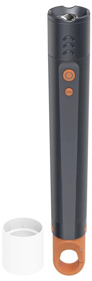 Hama LED-Taschenlampe "FLX1000", Batterien, stoßfest, Alu, 4 Modi + SOS, Zoom Taschenlampe 329 g