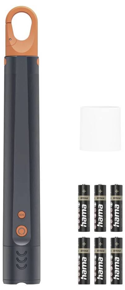Hama LED-Taschenlampe "FLX1000", Batterien, stoßfest, Alu, 4 Modi + SOS, Zoom 00228606 Taschenlampe 329g