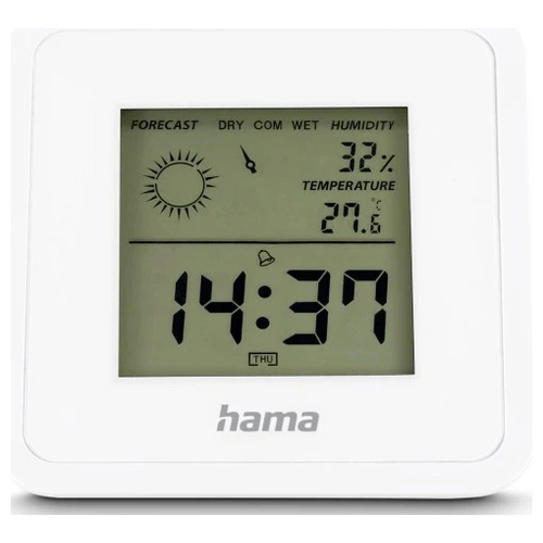 Hama Thermometer und Hygrometer "Borneo", digital, für innen, Weiß Thermo-/Hygrometer 00185891 Hama Thermometer und Hygrometer "Borneo", digital, für innen, Weiß Thermo-/Hygrometer 00185891