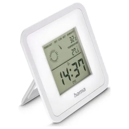 Hama Thermometer und Hygrometer "Borneo", digital, für innen, Weiß Thermo-/Hygrometer 00185891 Hama Thermometer und Hygrometer "Borneo", digital, für innen, Weiß Thermo-/Hygrometer 00185891