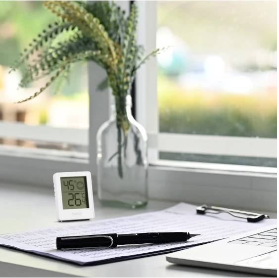 Hama Thermometer und Hygrometer "Baros", digital, für innen, 2-er Set, Weiß Thermo-/Hygrometer 00222233