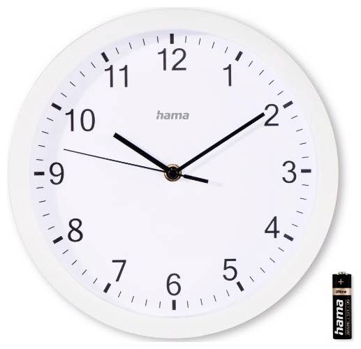 Hama 00185864 Quarz Wanduhr 40mm