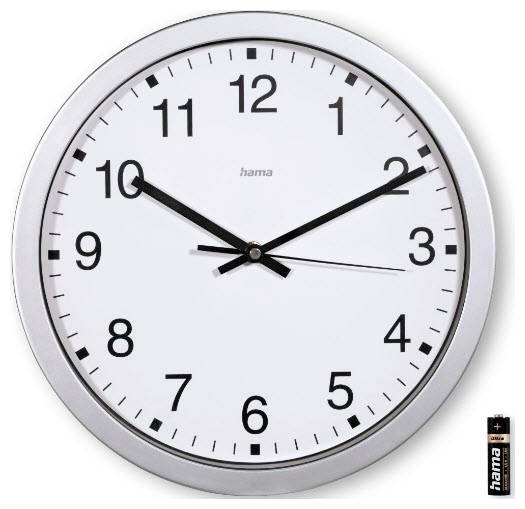 Hama 00185870 Quarz Wanduhr 40mm
