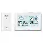 Hama Wetterstation "Bahamas", mit Außensensor, Funk, Wecker, Raumklima, Weiß 00222228 Funk-Wetterstation Hama Wetterstation "Bahamas", mit Außensensor, Funk, Wecker, Raumklima, Weiß 00222228 Funk-Wetterstation