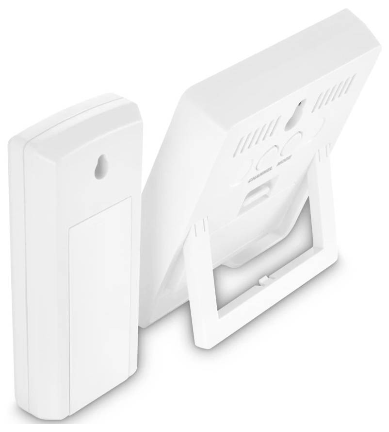 Hama Wetterstation "Zakynthos", Thermometer, Hygrometer, mit Außensensor, Weiß 00222234 Funk-Wetterstation