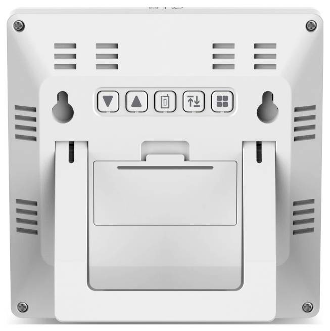 Hama Wetterstation "Palawan", mit Außensensor, Funk, Wecker, Thermo/Hygro, Weiß 00222238 Funk-Wetterstation