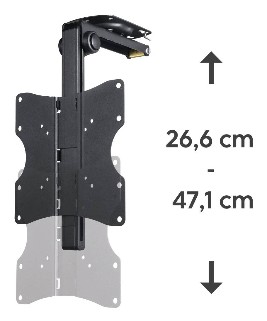 Hama TV-Deckenhalterung, schwenkbar, höhenverstellbar, 117cm (46") bis 20kg TV-Deckenhalterung 116,8cm (46")