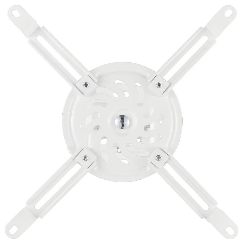 Hama Beamerhalterung, schwenkbar, drehbar, neigbar, für Decke, bis 13,5kg Beamer-Deckenhalterung Weiß