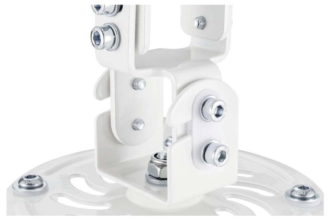 Hama Beamerhalterung, schwenkbar, drehbar, neigbar, für Decke, bis 13,5kg Beamer-Deckenhalterung Weiß