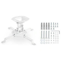 Hama Beamerhalterung, schwenkbar, drehbar, neigbar, für Decke, bis 13,5kg Beamer-Deckenhalterung Weiß Hama Beamerhalterung, schwenkbar, drehbar, neigbar, für Decke, bis 13,5kg Beamer-Deckenhalterung Weiß