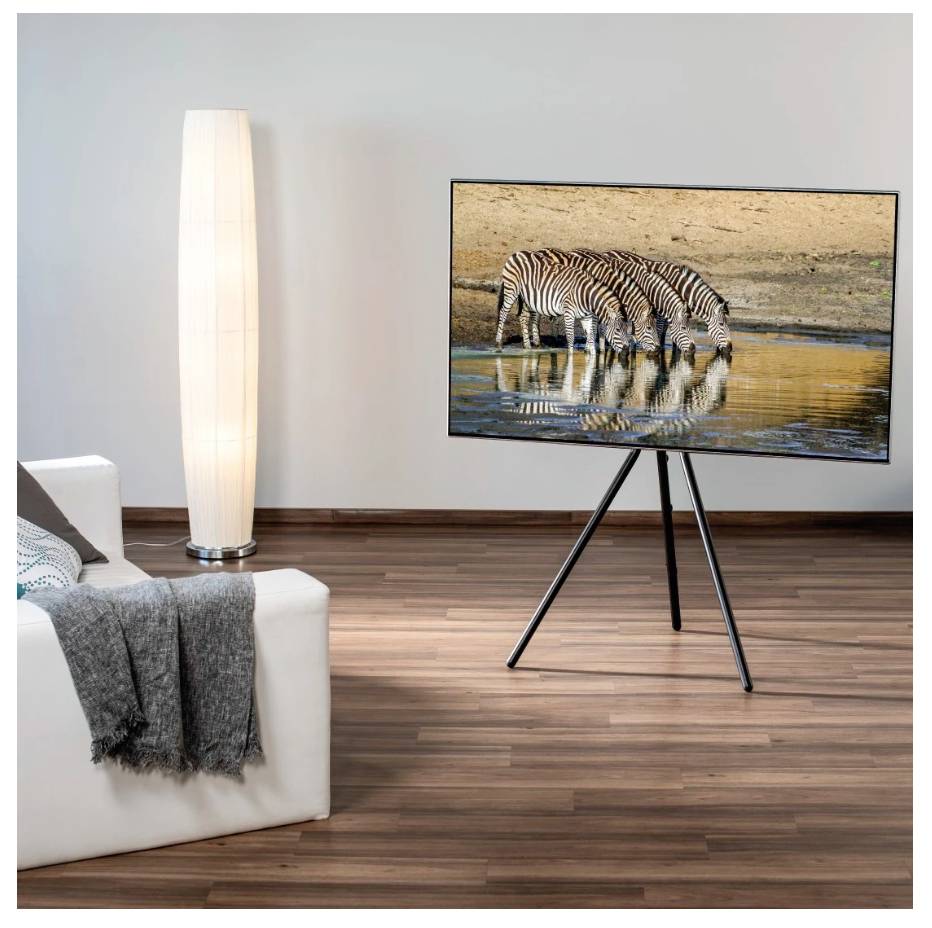 Hama TV-Ständer, Staffelei freistehend, höhenverstellbar, 191cm (75") bis 40kg TV-Standfuß 190,5cm (75")