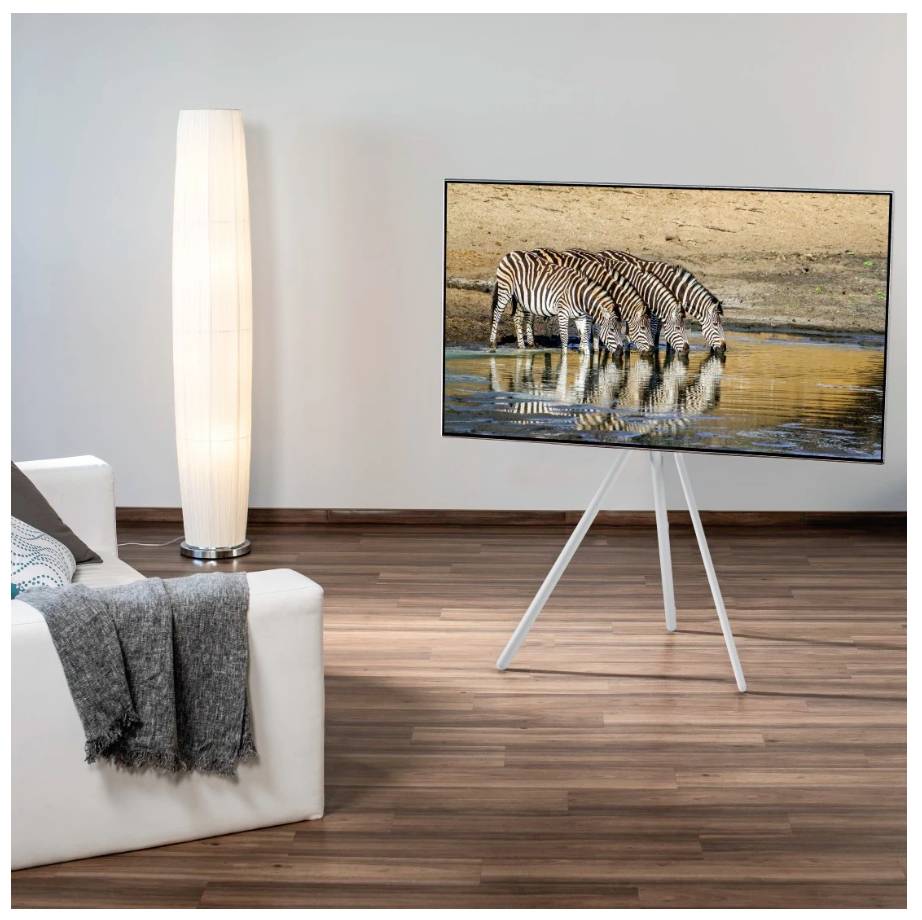 Hama TV-Ständer, Staffelei freistehend, höhenverstellbar, 191cm (75") bis 40kg TV-Standfuß 190,5cm (75")