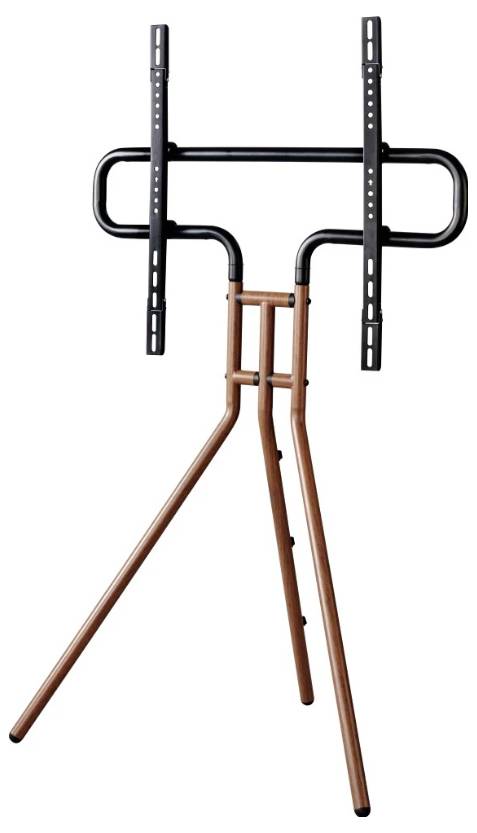 Hama TV-Stand "Staffelei-Design", 191cm (75"), Höhe variabel, Holzoptik Walnuss TV-Standfuß 190,5cm (75")
