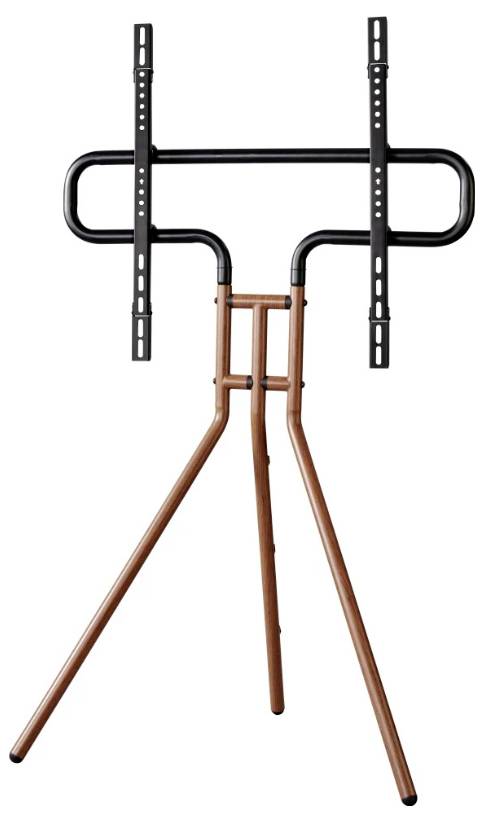 Hama TV-Stand "Staffelei-Design", 191cm (75"), Höhe variabel, Holzoptik Walnuss TV-Standfuß 190,5cm (75")