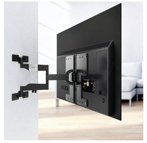 Hama TV-Wandhalterung, OLED, flach, schwenkbar, ausziehbar, 229cm (90") bis 50kg TV-Wandhalterung