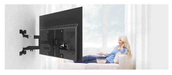 Hama TV-Wandhalterung, OLED, flach, schwenkbar, ausziehbar, 229cm (90") bis 50kg TV-Wandhalterung