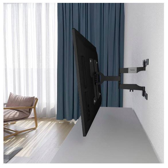 Hama TV-Wandhalterung, OLED, flach, schwenkbar, ausziehbar, 229cm (90") bis 50kg TV-Wandhalterung