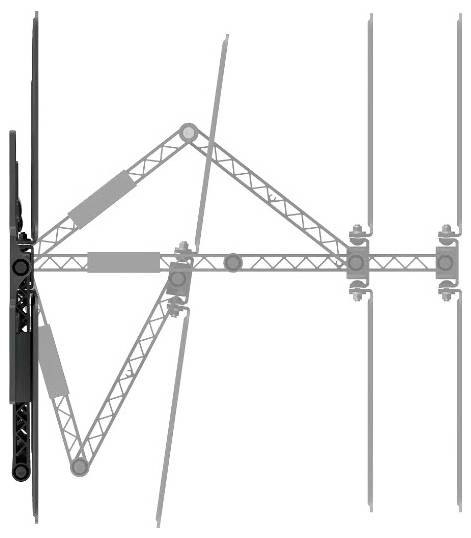 Hama TV-Wandhalterung, OLED, flach, schwenkbar, ausziehbar, 229cm (90") bis 50kg TV-Wandhalterung