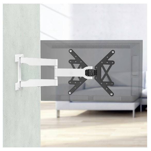Hama TV-Wandhalterung, schwenkbar, neigbar, langer Arm, 165cm (65"), bis 50kg TV-Wandhalterung 165,1cm (65")