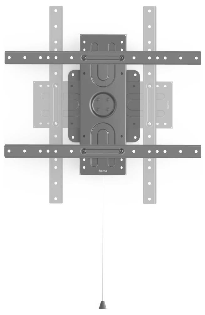 Hama TV-Wandhalterung, Hoch- und Querformat, 203cm (80") bis 50kg TV-Wandhalterung