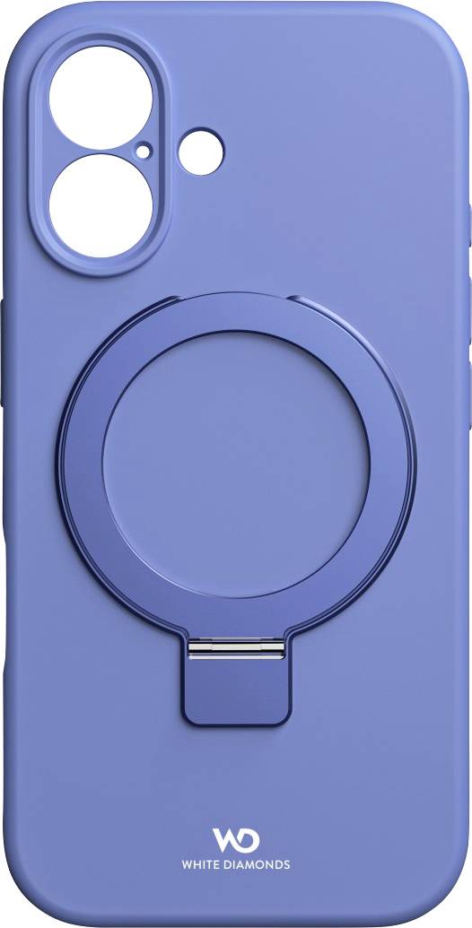 White Diamonds Mag Urban Stand Backcover Apple iPhone 16 Blau Standfunktion 00228229
