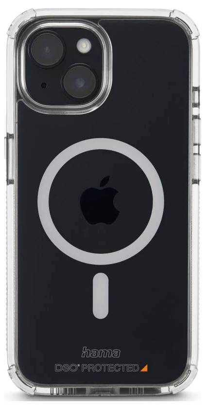 Hama Handyhülle MagCase "Extreme Protect" für Apple iPhone 15, durchsichtig Cover Apple iPhone 15 Transparent MagSafe kompatibel