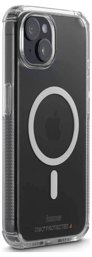 Hama Handyhülle MagCase "Extreme Protect" für Apple iPhone 15, durchsichtig Cover Apple iPhone 15 Transparent MagSafe kompatibel