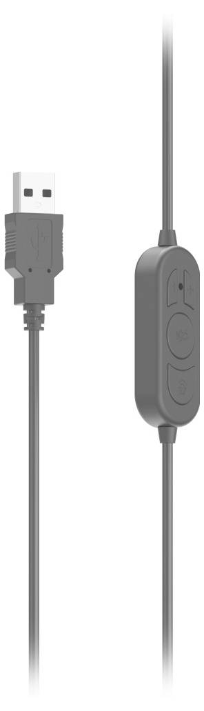 Hama PC-Office-Headset "HS-USB300 V2", Stereo, Schwarz On Ear Headset Schwarz