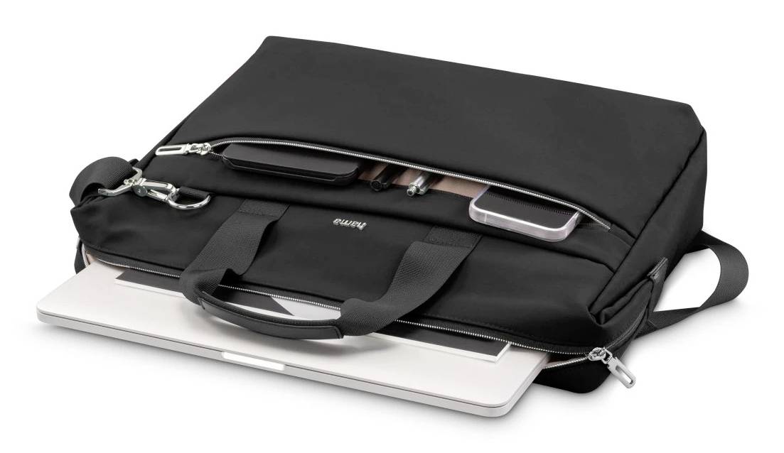 Hama Notebook Tasche Laptop-Tasche "Ultimate", 34 - 36cm (13,3" - 14,1"), Schwarz Passend für maximal: 35,8cm (14,1") Schwarz