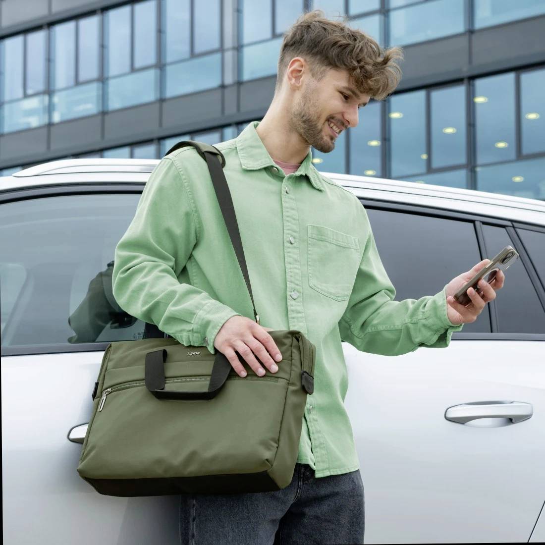 Hama Notebook Tasche Laptop-Tasche "Ultimate", 40 - 41cm (15,6" - 16,2"), Grün Passend für maximal: 41,1cm (16,2") Grün