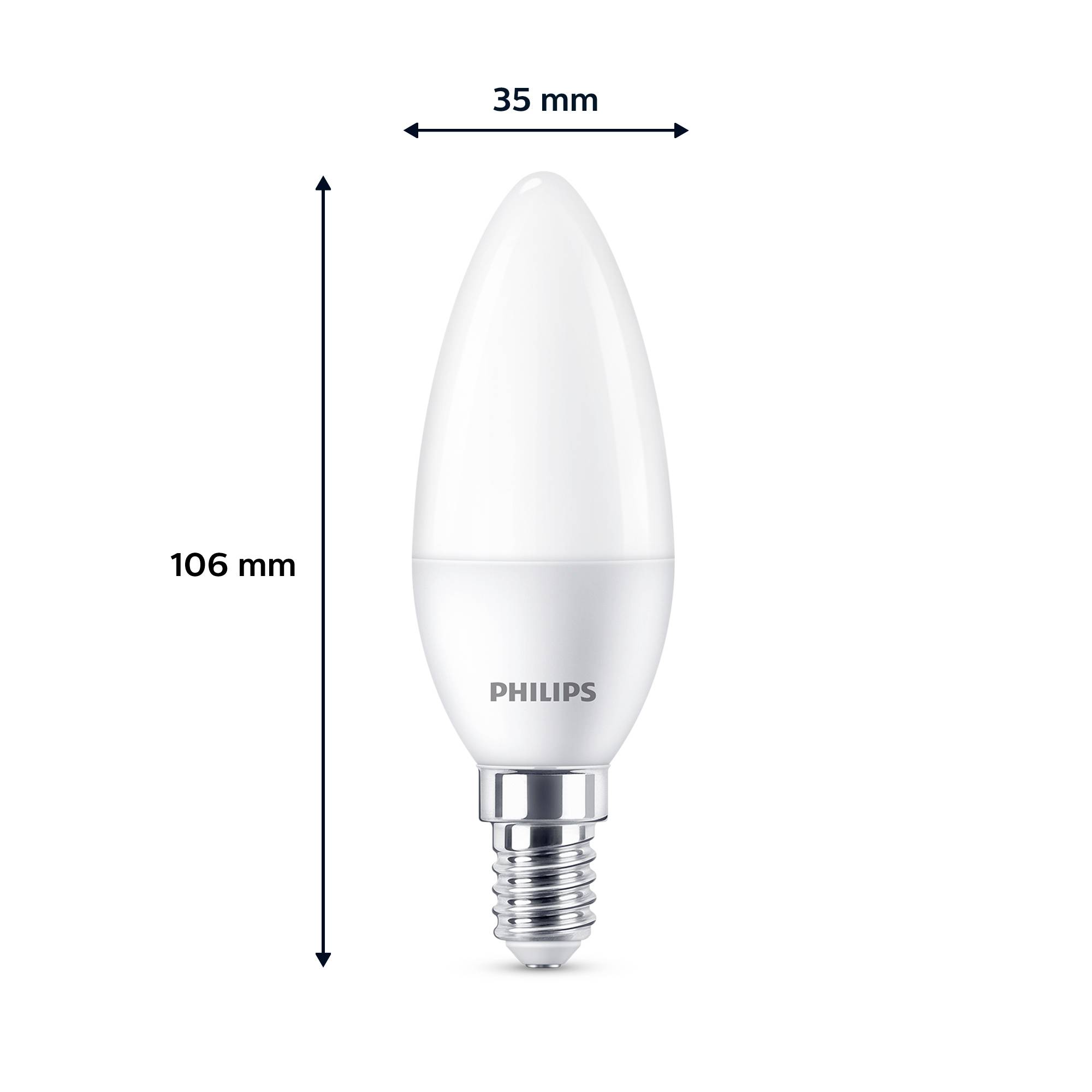 Philips 8719514460010 LED EEK F (A - G) E14 4.9 W = 40 W 3 St.