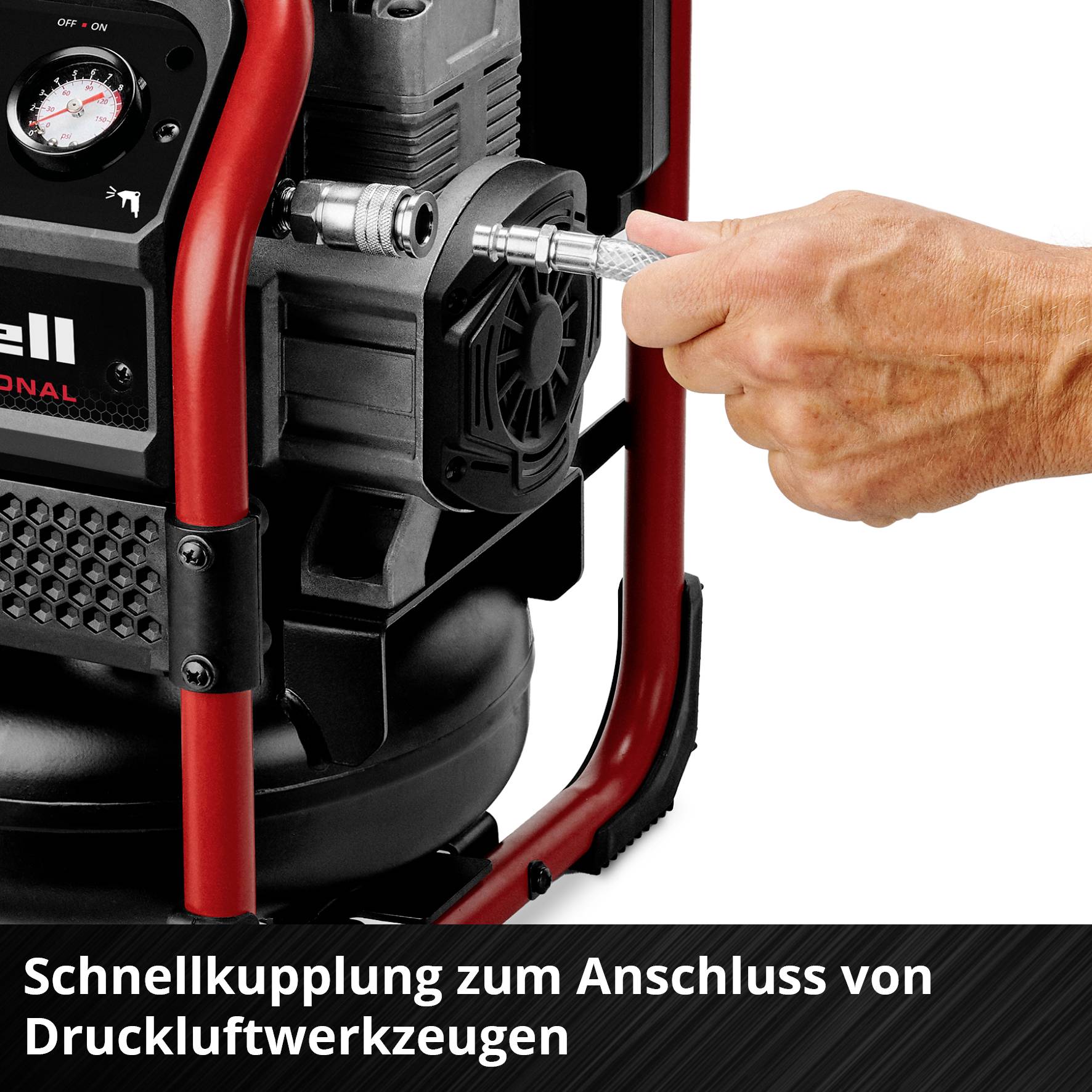 Einhell Professional 4020385 Akku-Kompressor SILENZZO 18/160 8 bar 2 Zylinder