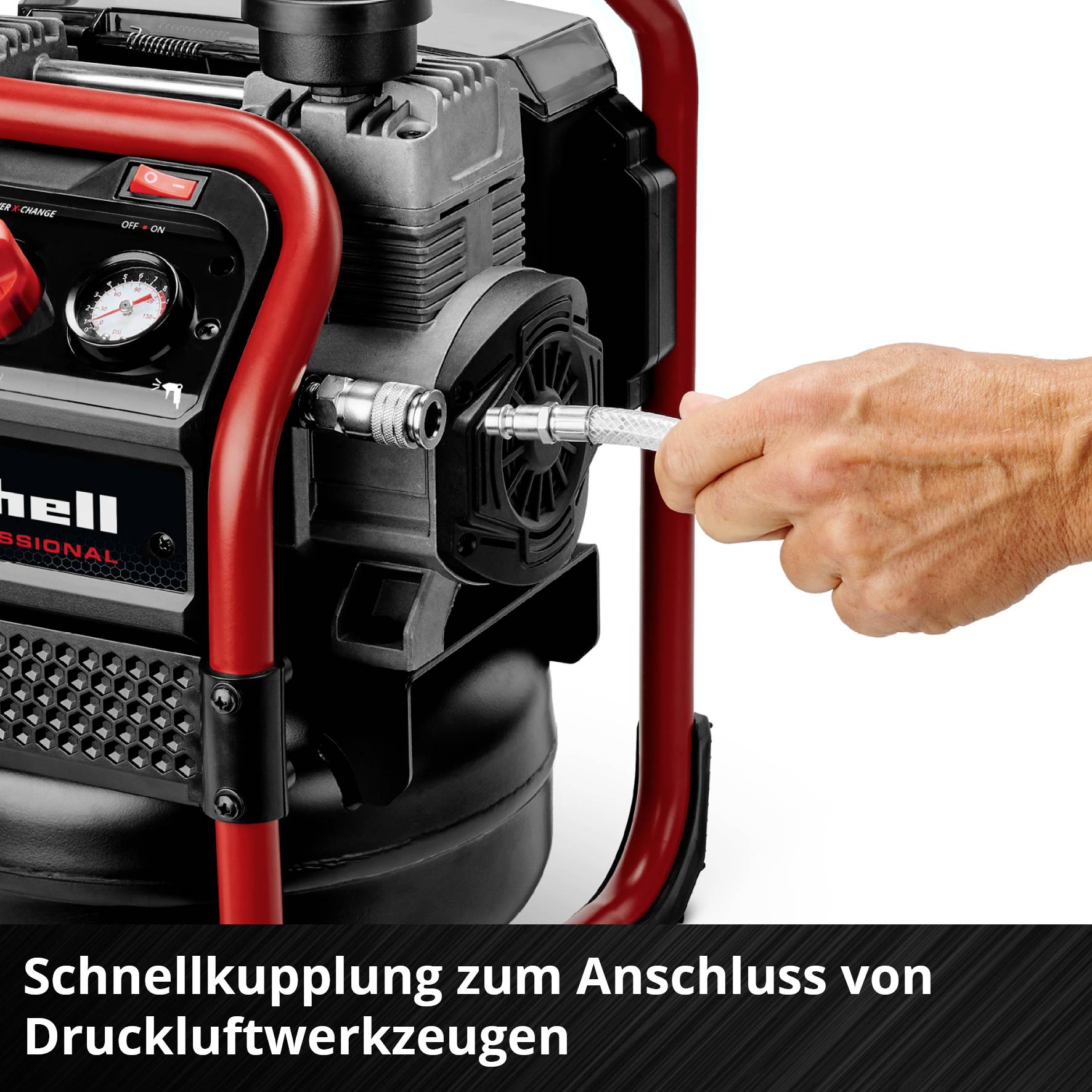Einhell Professional 4020380 Akku-Kompressor SILENZZO 36/21 8 bar 2 Zylinder