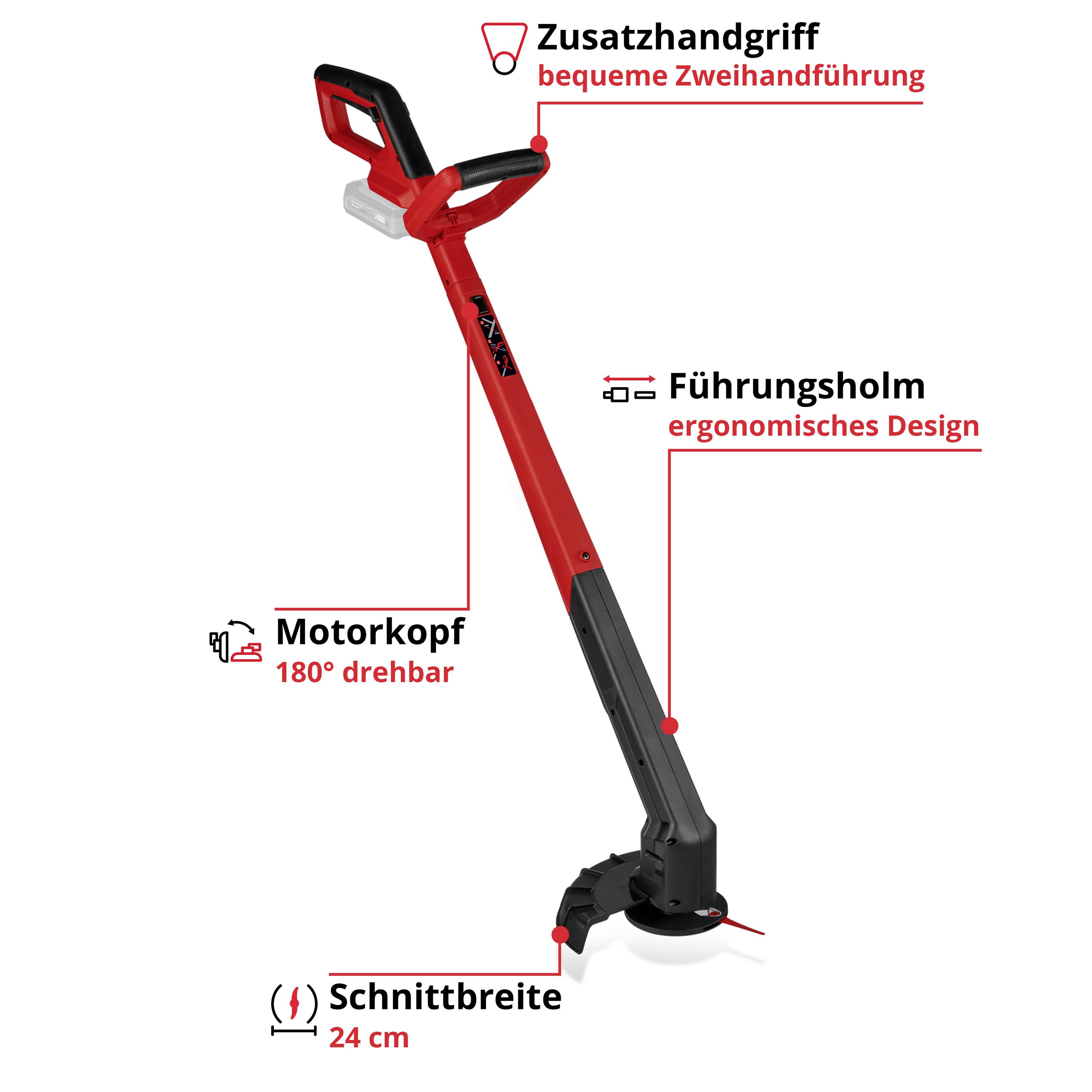 Einhell GC-CT 18/2411 Li P-Solo Akku-Rasentrimmer 18V Schnittbreite (max.): 24mm
