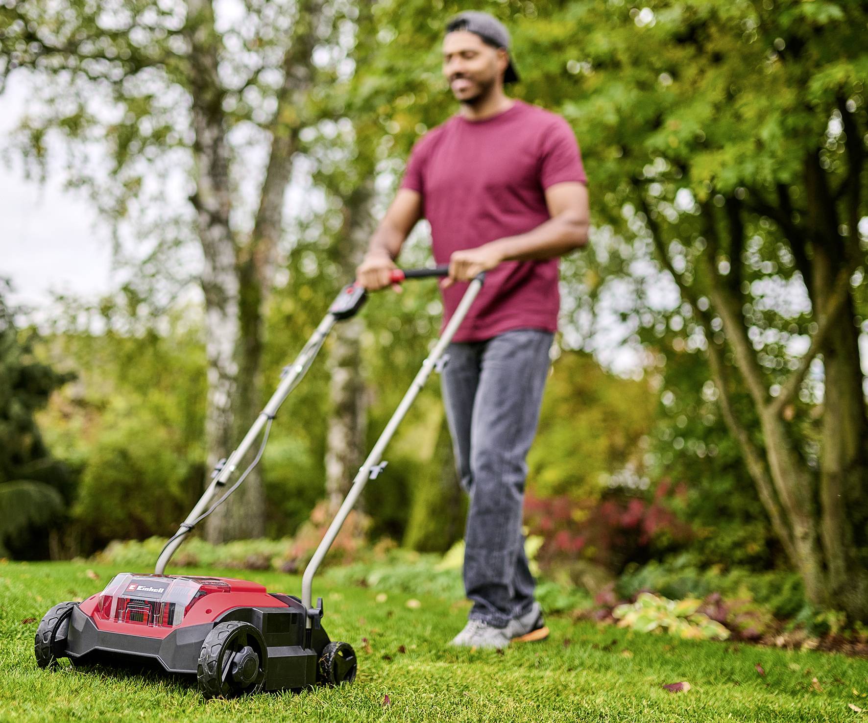 Einhell GC-SC 18/28 DS Li-Solo Rasenlüfter Arbeitsbreite 28cm