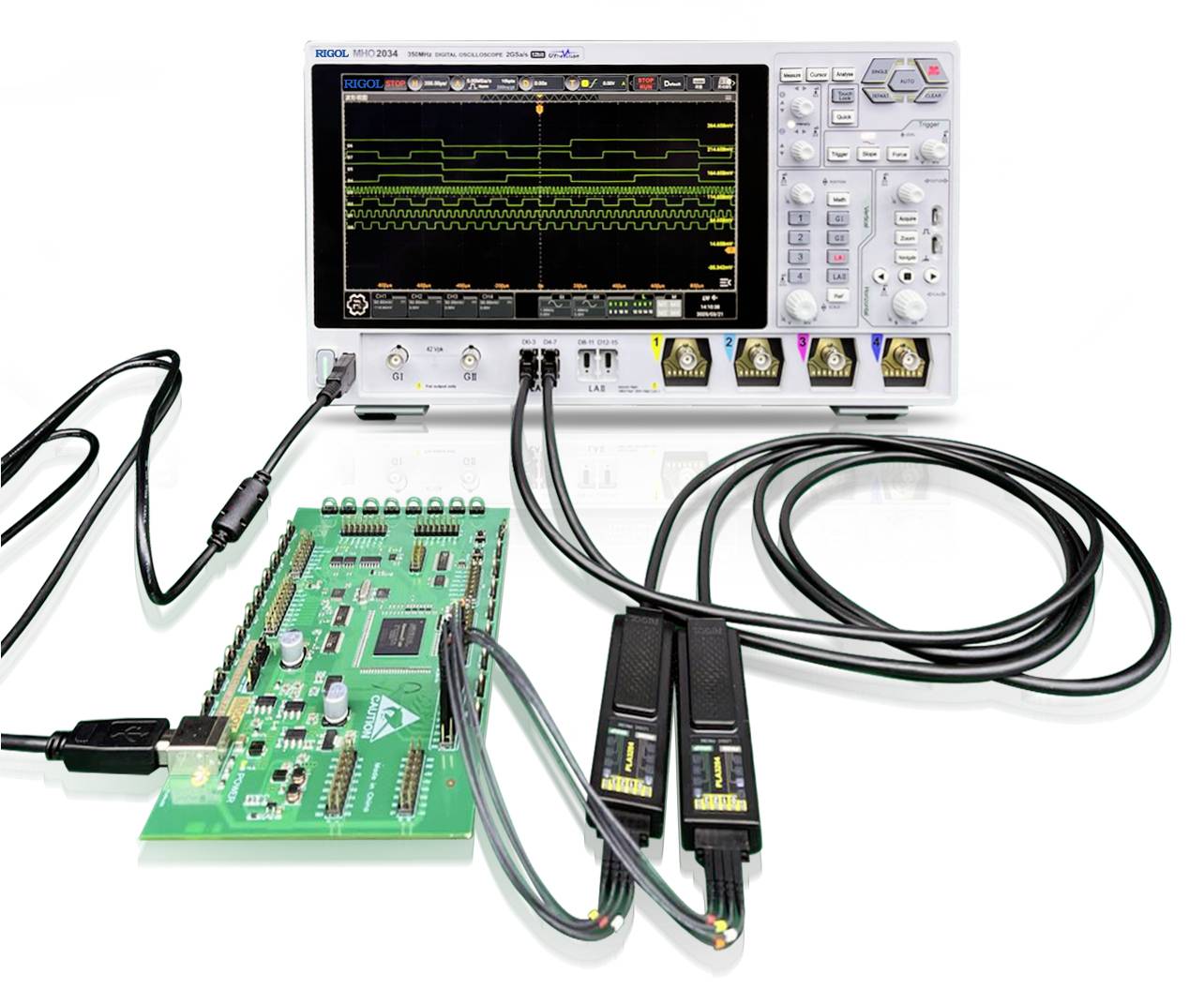 Rigol MHO2034 Digital-Oszilloskop 350MHz 500 Mpts 1St.