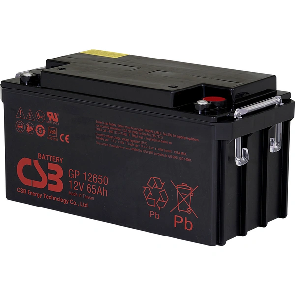 CSB Battery GP12650 Bleiakku Blei-Vlies (AGM) 65 Ah 12 V 1 St. CSB Battery GP12650 Bleiakku Blei-Vlies (AGM) 65 Ah 12 V 1 St.
