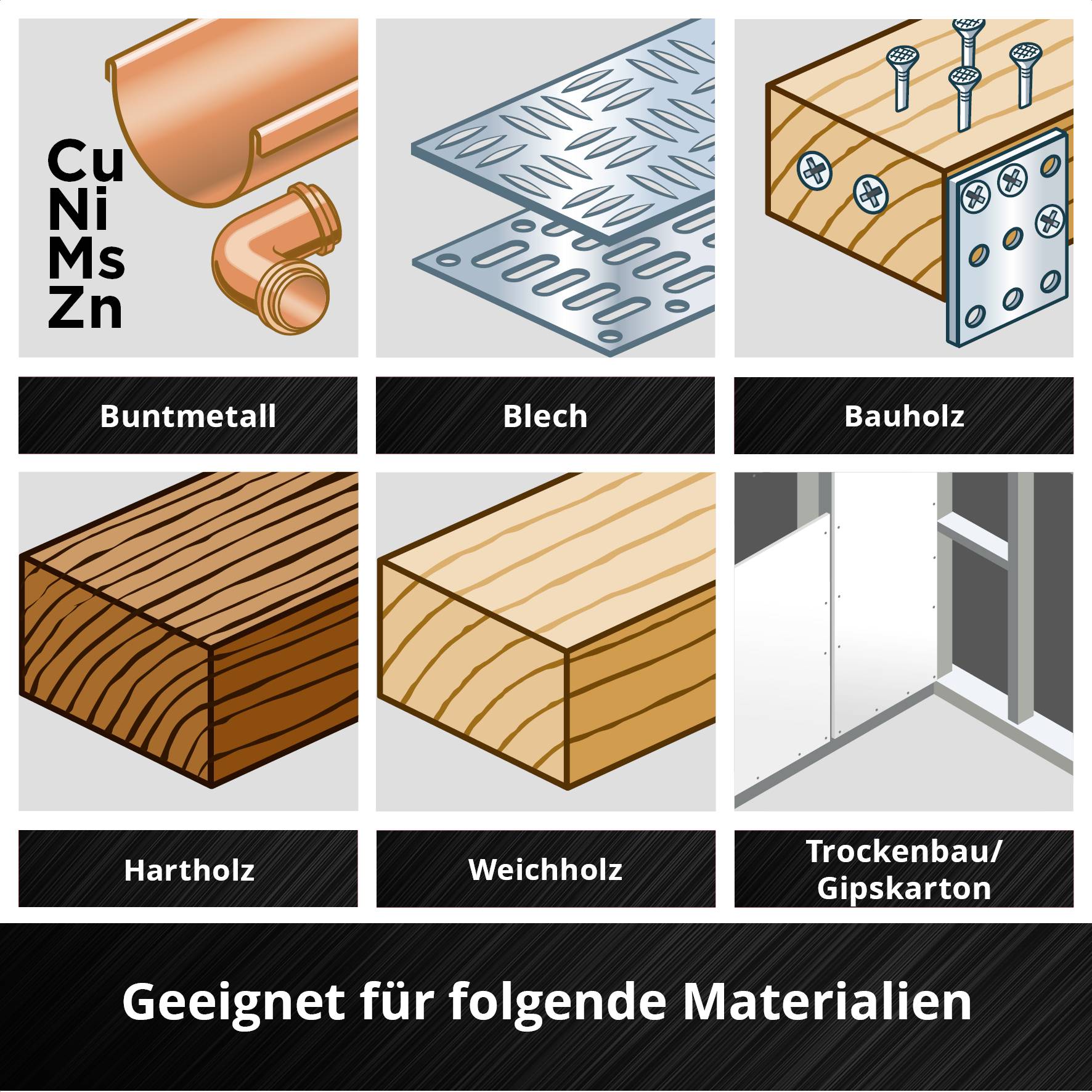 Einhell 708117 17-tlg SB Bimetall Multifunktionswerkzeug-Zubehör-Set 1 St.