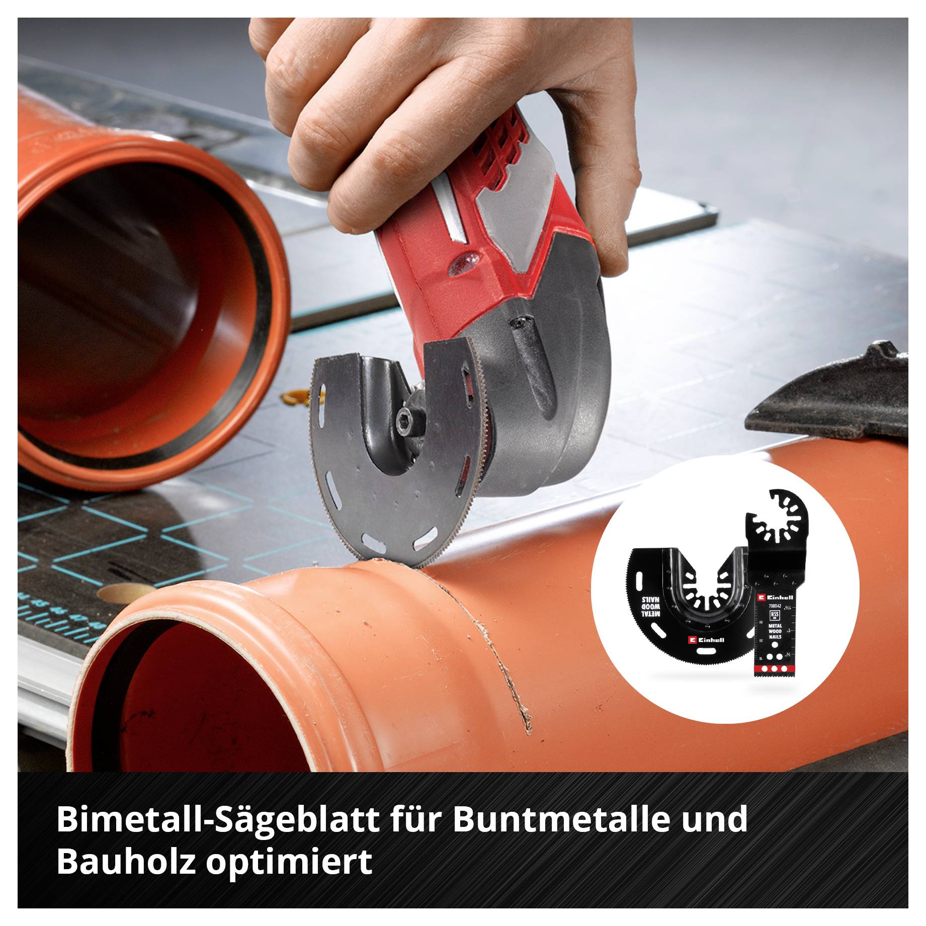 Einhell 708117 17-tlg SB Bimetall Multifunktionswerkzeug-Zubehör-Set 1St.