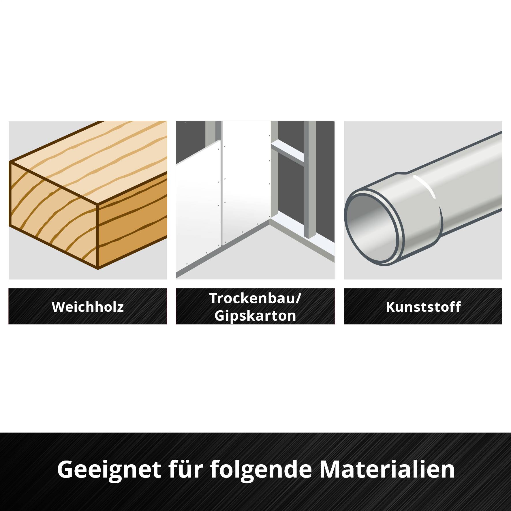 Einhell 708103 Multit.-Set Holz/Metal 3tlg SB HCS, BiM Multifunktionswerkzeug-Zubehör-Set 1St.