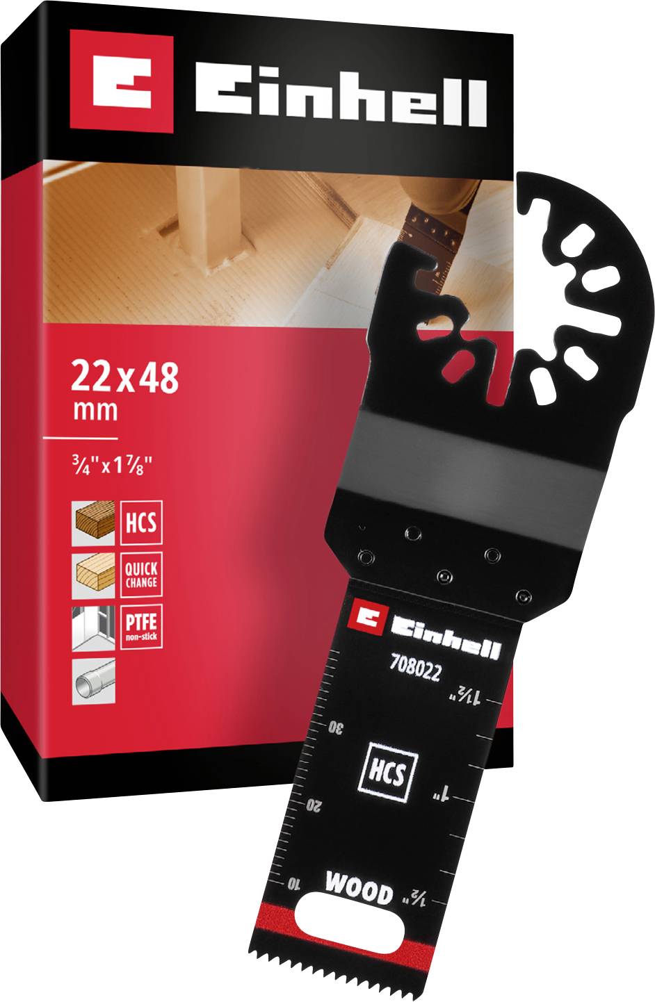 Einhell 708022 HCS Holz, 22mm HCS Tauchsägeblatt 22 mm 1 St.