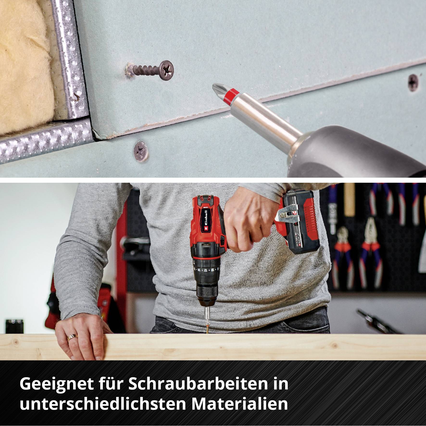 Einhell Bit Taschenbox 11tlg 118663 Bit-Set TORX, PH, PZ, Innen-Sechskant inkl. Bithalter