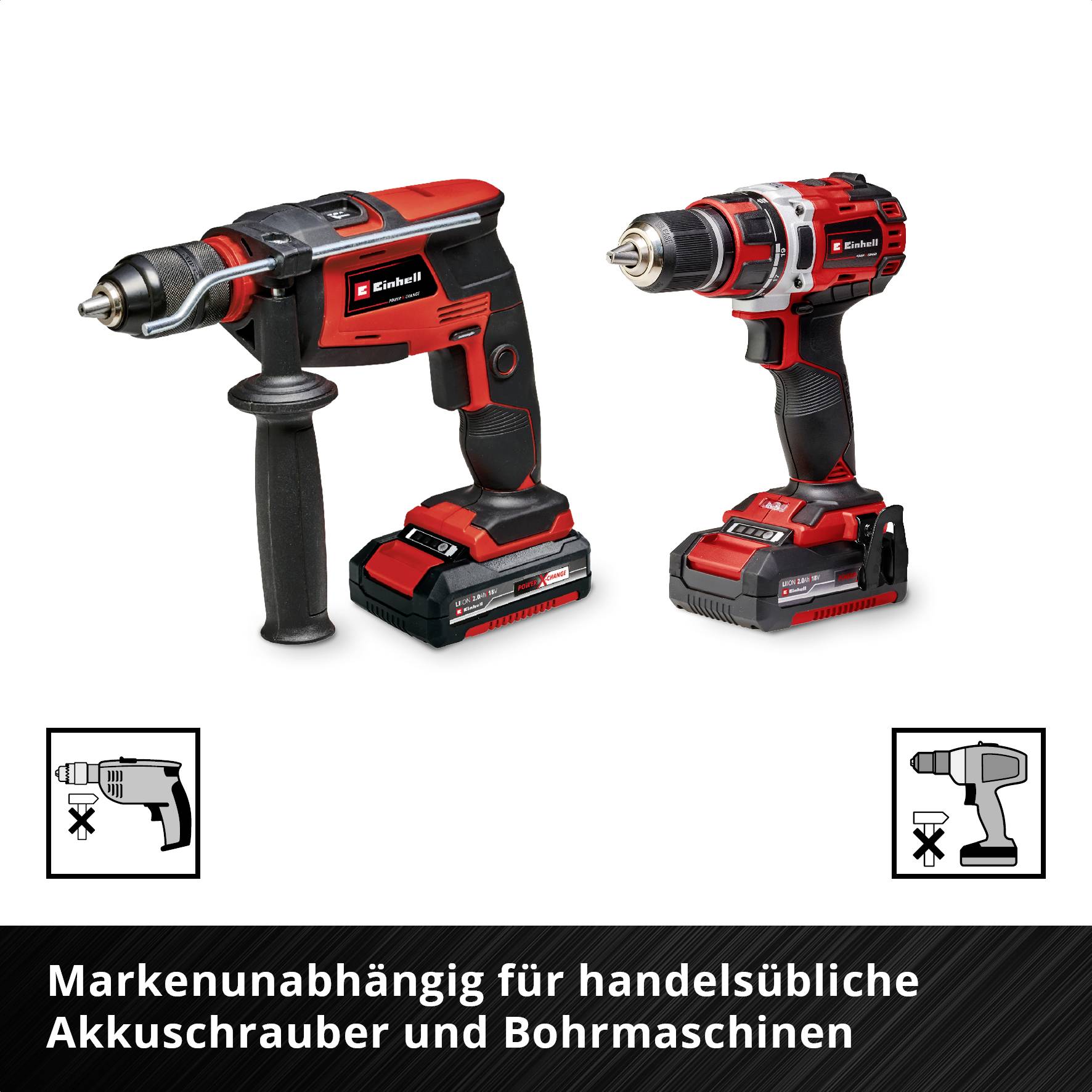 Einhell Bit Taschenbox 10tlg 118643 Bit-Set TORX, PH, PZ, Innen-Sechskant